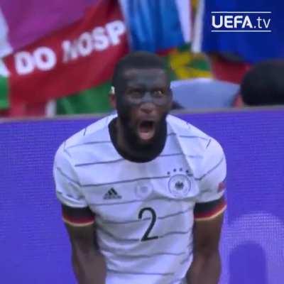 Rudiger seems happy