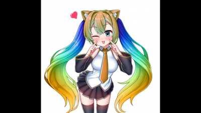 RGB Hatsune Neko