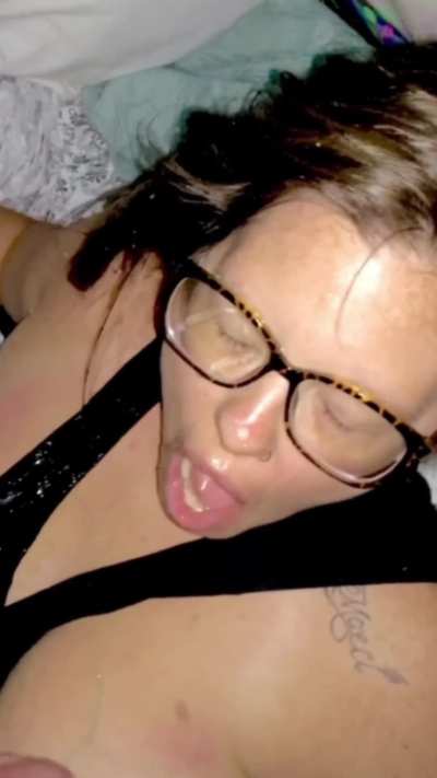 X wife wants to be a nasty gangbang whore . Wants to take cumshots while being fucked . 