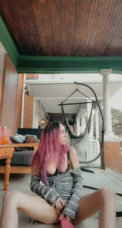 Bringing my toy outside was extra risky but so worth it [gif]