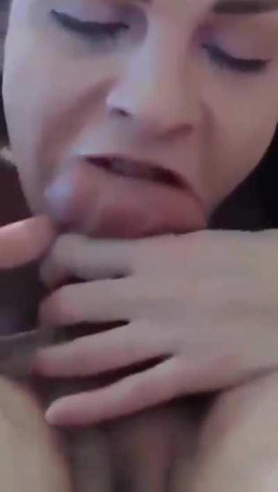 Is there a subreddit for this? Deepthroat plus balls in mouth?