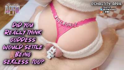 YOU took the pledge. Why should she go sexless?
