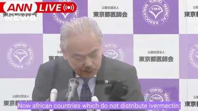 The chairman of the Tokyo Medical Association holds a live press conference, unexpectedly recommending ivermectin to all doctors, for all patients with Covid. The Japanese government is one of the most conservative and cautious in the world. Big news.