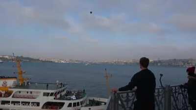 Lighthouse to boat basketball shot