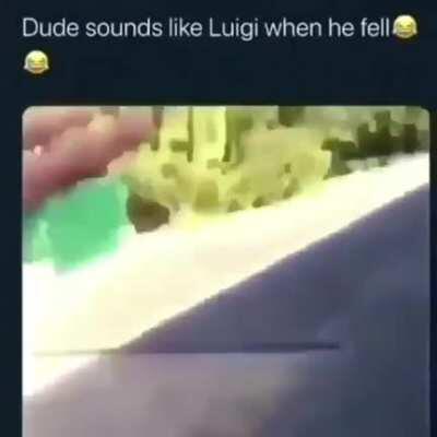 Luigi regrets falling