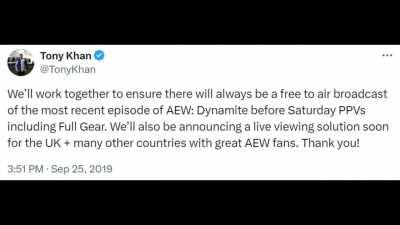 Celebrating 5 years since AEW's first official PPV saved m'pro wrestling: 2019