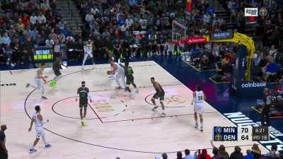 [Highlight] Nikola Jokic passes Alex English to become the all-time leader in assists for the Nuggets with a pass that couldn't even be caught on live camera