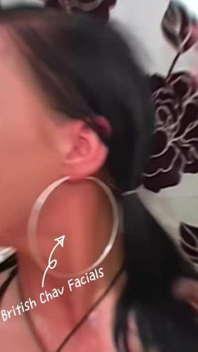 British chav Chantelle Fox never disappoints