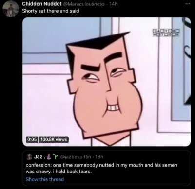 Chewing on expired nut