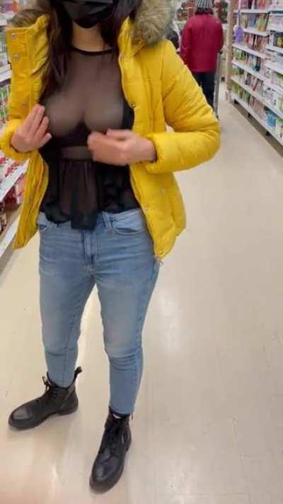 We have natural boobs on aisle 69