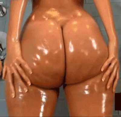 Big Oiled Ass~ (Rosee Divine GIF)