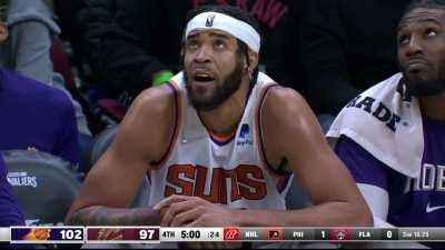 [Highlight] Javale tactical foul on Allen to prevent the Cavs transition three