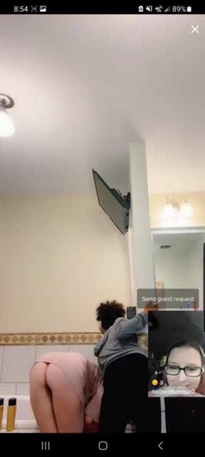 She didn't know the camera was there