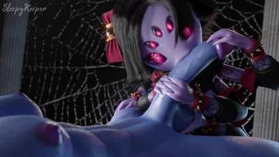 Muffet Helps Undyne Unwind (Undertale) [SleepyKeeper]