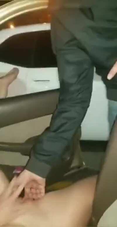 [Porn] [Sexy] Fingered by a stranger in the parking lot [GIF]