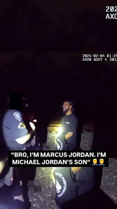 Marcus Jordan trying to name drop his dad to avoid being arrested