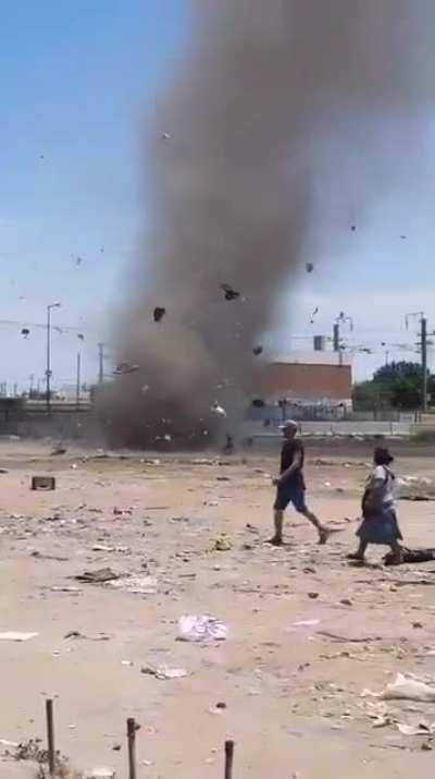 Twister en la Estación Dante Ardigó de Florencio Varela