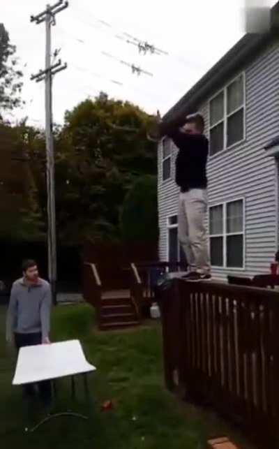 Frat Boys vs The Indestructible plastic table