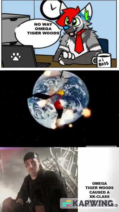 He blew up the fucking planet, funniest shit I've seen