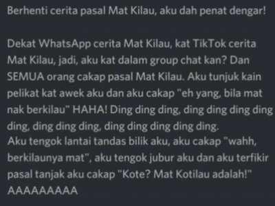 berhenti cakap tentang mat kilau!
