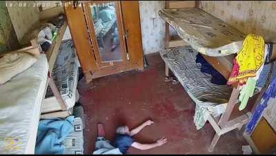 WCGW sleeping on a loft bed