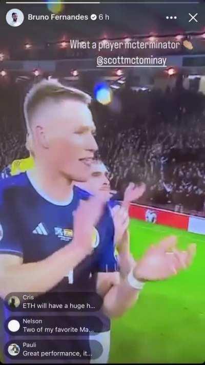 Bruno praising McTerminator 👏🏽