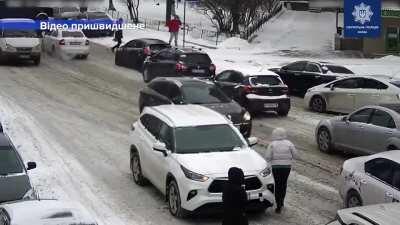 WCGW after already hitting the car in front once