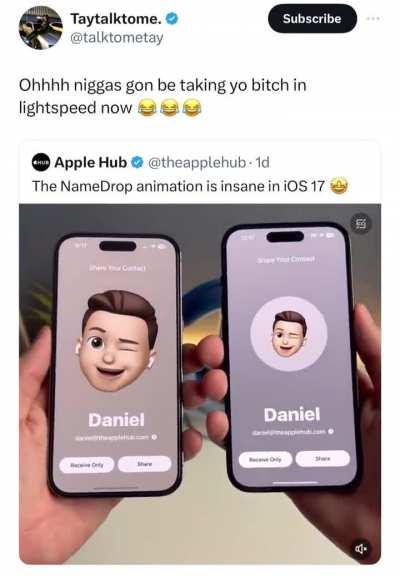 Bumping iPhones 📱 📲