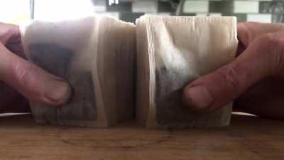 The satisfaction of separating paired teabags
