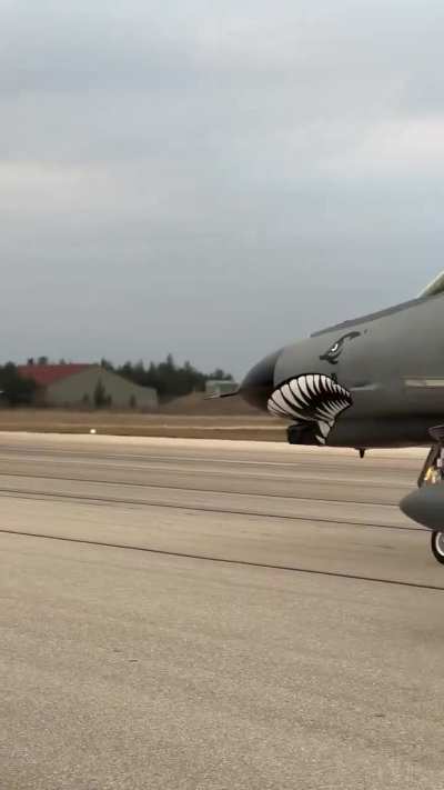 Elephant walk by Turkish F-4 Phantom IIs in the honor of 50th Anniversary. [Video]