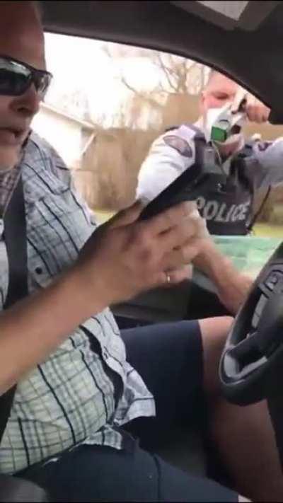 Thought he was tough just shouting insults and then plays victim 2 seconds later