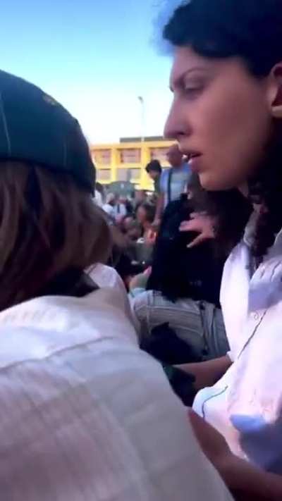 Egyptian Police wrestling with European March to Gaza activists