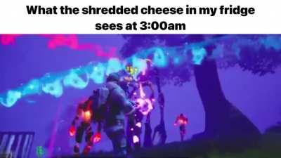 POV:you’re the shedded cheese in my fridge