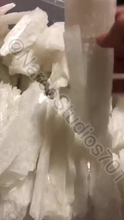 Some raw glass (meth) the most profitable drug the cartels produce other then fentanyl