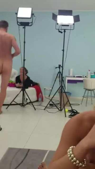 Everyone Having Some Fun On Set