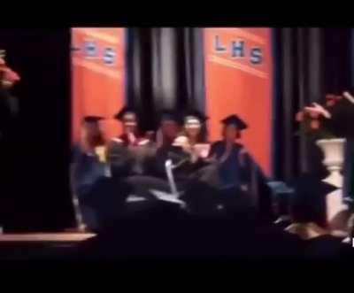 this guy getting his diploma