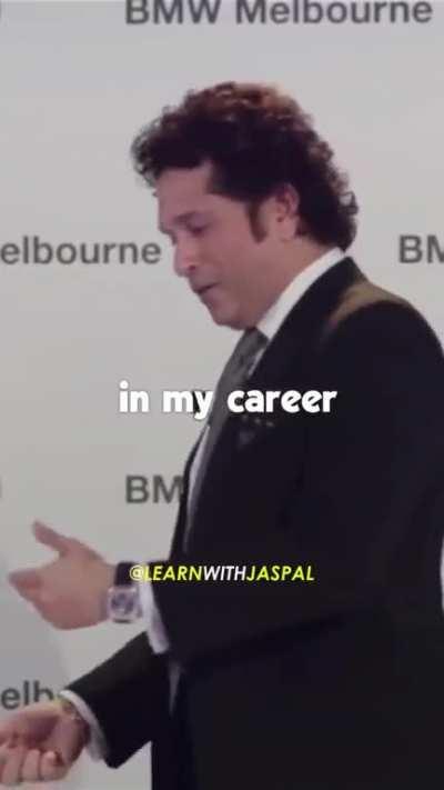 Sachin messing with the bowler's mind (credit: LearnwithJaspal)