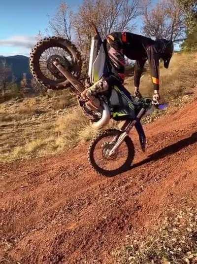 HMRB and check out this wheelie awesome stoppie!