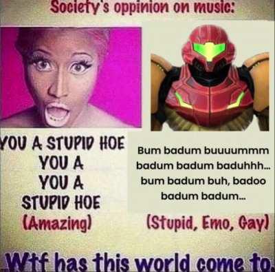 Society’s view of music these dyas is so fudged up 😔