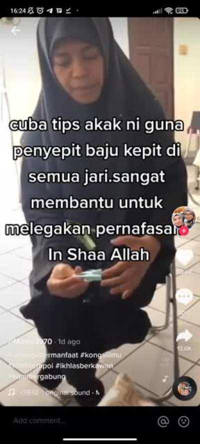 Tips from tiktok that says we should use clothes clips instead of pulse oximeter