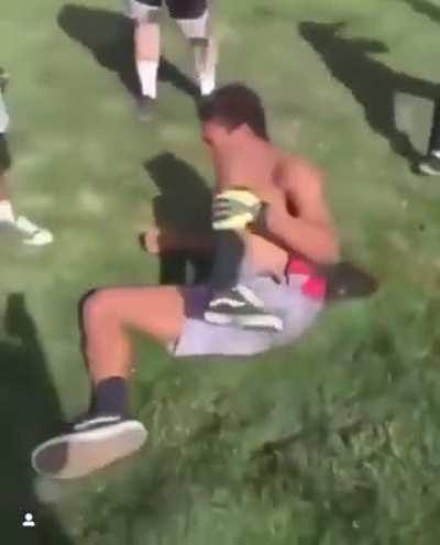 He broke his leg bro