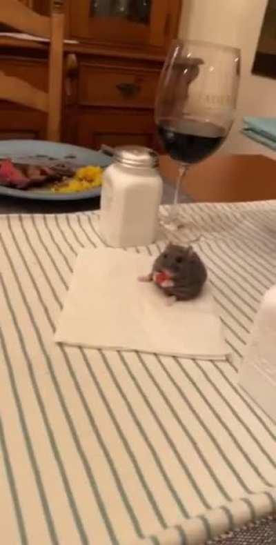 Cena familiar con el Uriel