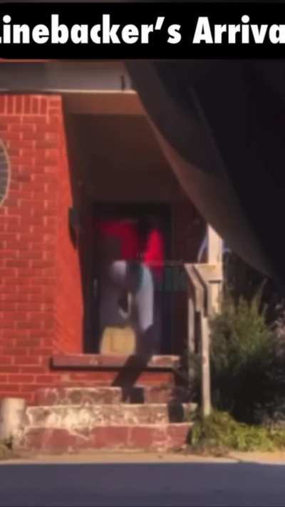 She got victimized on the Internet freaked out and kicked the door in