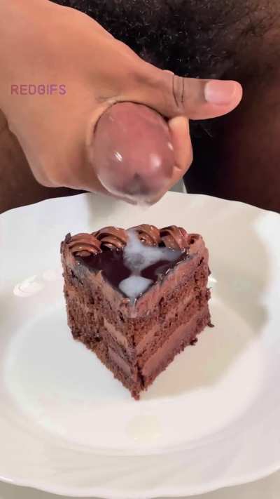 Cake had no cream frosting. Thankfully, I took matters into my own hands, or dick to be exact.