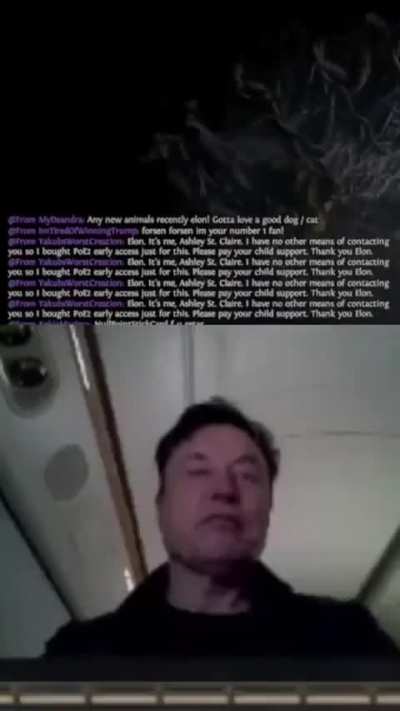 Elon Musk gets trolled while live streaming Path of Exile 2 from his fucking private jet on April 5, 2025