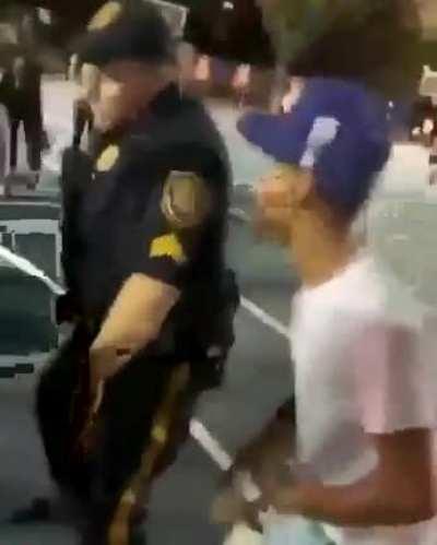 Cop does dance battle