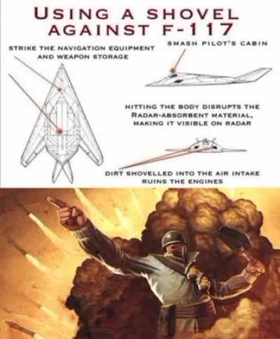 Soldier, The Gardener of the market and F117s