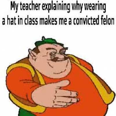 just let me wear my hat... man