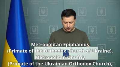 The most recent speech of Volodymyr Zelensky about 