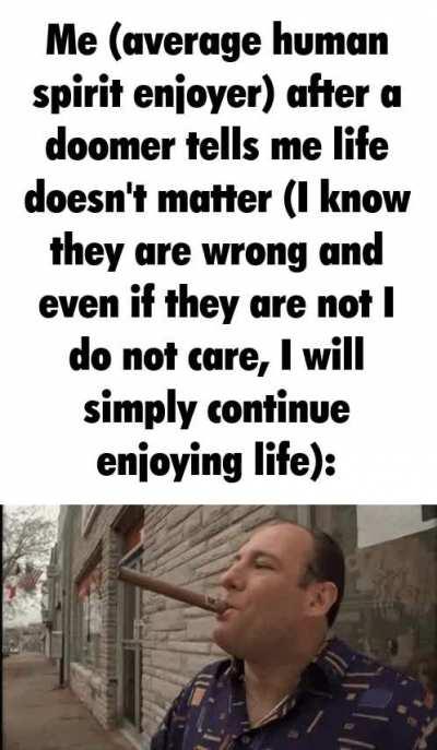 How can life not matter when it's got gabagool?